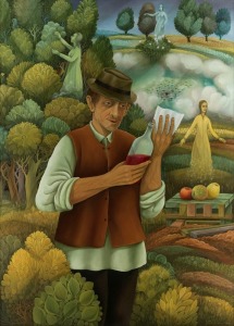 JOSIP PINTARIC PUCO (Croatia, 1927-2017), The Wine Tasting, oil on canvas, signed and dated lower right "Pintaric Puco, 1988", 110 x 80cm, 123 x 93cm overall