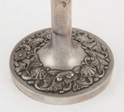 LEECHING Chinese export silver goblet with floral decoration, 19th century, stamped "L.C. LEECHING", ​​​​​​​18cm high, 276 grams - 2