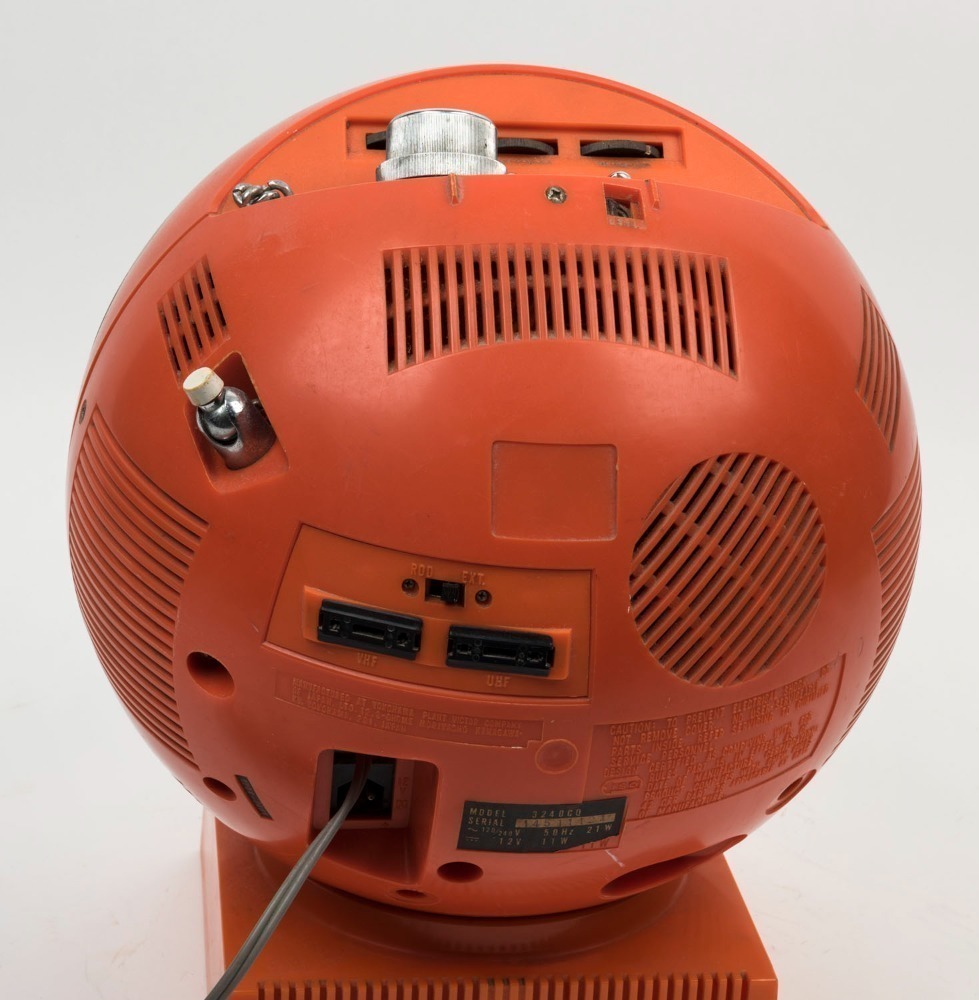 JVC NIVICO Videosphere 3240 vintage television in classic orange