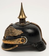 PICKELHAUBE Prussian Guards Infantry Other Ranks helmet. Featuring some Officer fittings which suggests a Feldwebel Leutnant. This example appears to be the earliest model, issued in the late 1880's.  - 2