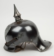 Kingdom of Prussia Jäger zu Pferde Metalhelme with lobster tail and subdued wappen. This helmet belonged to a small organisation of mounted riflemen, expert horsemen who were primarily used as scouts and reconnaissance riders. - 2