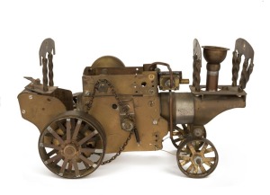 SHOWMAN'S scratch built steam tractor, ​​​​​​​16.5cm high, 28cm long