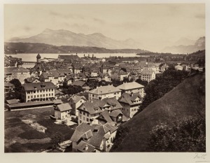 FRANCIS FRITH (1822 - 1898), A folio (in dilapidated condition) containing 24 albumen prints titled "Gems of Photographic Art", circa 1890, each laid down on thin card, all signed by the photographer at lower right, and most annotated in his hand at lower