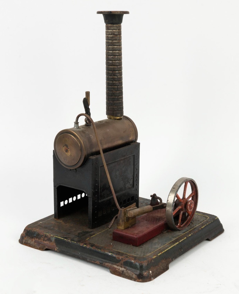 BING WERKE German vintage steam engine with horizontal boiler