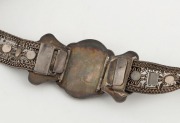 An antique Chinese Straits silver belt and buckle, 19th/20th century, ​​​​​​​79cm long, 320 grams - 2