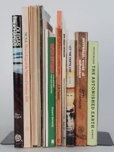 AUSTRALIA: Environment & Conservation: A range including "The Astonished Earth" by Kempe [1958], "Australia: World of Difference - The Australian Transition" by Bechervaise [signed, 1967], "Off-Road Vehicles Impact on the Australian Environment" [1977], "