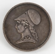 BANK STREET SCHOOL, EMERALD HILL, 1872, medal in silver (41.5mm) by W.J. Taylor London, inscribed on reverse 'Bank Street School /EMERALD HILL / Annie McArthur/ DUX of School/ 20th December 1872'.&nbsp; - 2