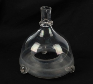 An antique glass fly catcher, 19th century, 17cm high