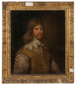 ARTIST UNKNOWN, (portrait of a gentleman), in the 17th century style, oil on canvas, 66 x 56cm, 83 x 73cm overall