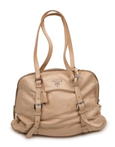 PRADA bone leather handbag