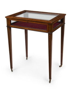 A fine antique English bijouterie table, late 19th century  76cm high x 61cm wide x 45cm deep