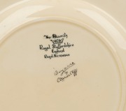 CLARICE CLIFF English Art Deco porcelain plate, circa 1930, stamped "BIZARRE By CLARICE CLIFF, The Biarritz Royal Staffordshire, England", ​​​​​​​26cm wide - 2