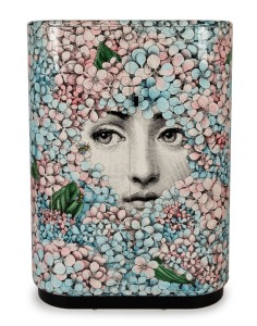 FORNASETTI "Ortensia" vintage Italian two door cabinet, ​​​​​​​132cm high, 91cm wide, 33cm deep