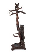 A Black Forest hallstand with carved bear decoration, 19th/20th century, 185cm high&nbsp;