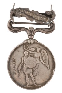 CRIMEA Campaign Medal 1854, engraved to J.T. COOPER H.M.S. TERRIBLE, with clasp for SEBASTAPOL. 