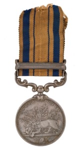 CAMPAIGN MEDAL: South Africa Medal 1853-79, engraved to 3585 Pte. E. WINCHESTER. A.H.C. with 1879 clasp.