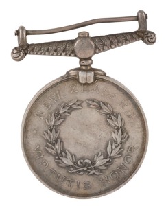 CAMPAIGN MEDAL: NEW ZEALAND MEDAL, silver, undated, engraved to F. OLIVER, AUCKLAND D.F.