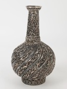 An antique Indian silver vase, 19th century, 21cm high, 598 grams - 2