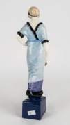Austrian Art Deco porcelain statue of a lady, early 20th century, ​​​​​​​34cm high - 2