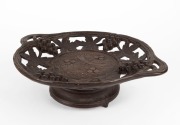 A Black Forest musical compote, 19th century, bearing original lithograph label to base, ​​​​​​​10cm high, 33cm wide