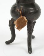 Assorted antique and vintage pewter jugs, bowls, Chinese libation cups, cannister, measure etc., (13 items), the cannister 16cm high - 3