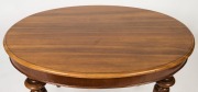 An antique English oval walnut campaign table, circa 1845, ​​​​​​​73cm high, 120cm wide, 92cm deep - 2