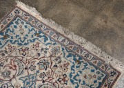 A Persian hand-knotted rug with light blue ground, ​​​​​​​137 x 88cm - 3