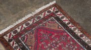 A Persian hand-knotted wool runner with crimson ground, 298 x 87cm - 3