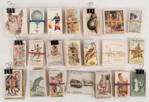 CIGARETTE CARDS: Various themes including Historic Events, Aviation, Birds of Australiasia, Riders of the World, Animals, Advertising Gifts, British Empire Series and more.