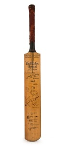 A SPECTACULAR BODY-LINE SERIES SIGNED CRICKET BAT.  A "Jack Ryder Special, AUSTRALIAN XI Jack Ryder AUTOGRAPH ***" full sized cricket bat