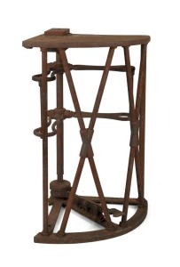 PRINCES PARK original turnstile from the CARLTON football club's home ground, early to mid 20th century, 107cm high, 59cm wide, 63cm deep