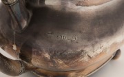 Antique sterling silver teapot, and two christening mugs, 19th/20th century, 980 grams total including handle - 5