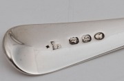 Georgian sterling silver serving spoons and ladles including HESTER BATEMAN, (10 items), the ladle 34cm long 955 grams - 3