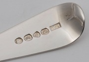 Set of twelve Georgian sterling silver tablespoons by William Chawner of London, circa 1824, 21.5cm long, 580 grams total - 2