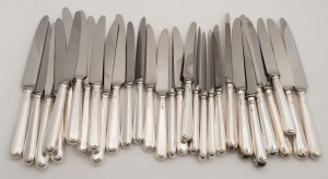 30 assorted sterling silver handled knives