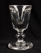 A Georgian toast master's glass, 18th century, 10cm high