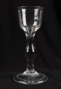 An antique Georgian glass, 18th century, 13.5cm high