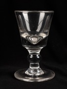 An antique English toasting glass, 18th/19th century, 9.5cm high