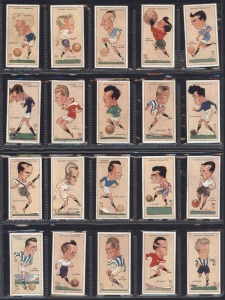 1927 Players Cigarettes "Football Caricatures by Mac" complete set (50) VG-EF condition.