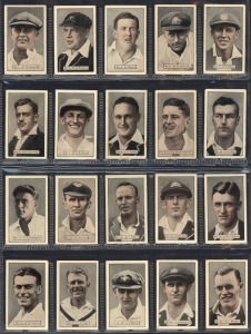 1934 A.W. ALLEN LTD "Cricketers" (flesh tinted, backs with frame lines), complete set [36] in VF-EF condition.