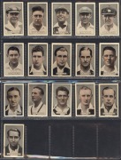 1934 A.W. ALLEN LTD "Cricketers" (flesh tinted, backs with frame lines), complete set [36] in VF-EF condition. - 2