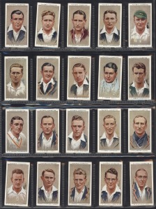 1934 Players 'Cricketers 1934', complete set, noted Don Bradman, Clarrie Grimmett & Bill Ponsford. VF/EF. (50).