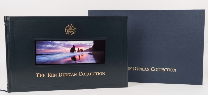 THE KEN DUNCAN COLLECTION single volume of panoramic photographs, limited edition of 1,000 copies signed by the creator, housed in original solander blue cloth case with embossed gilt lettering, near mint condition.