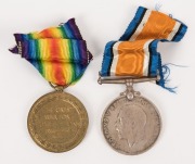 PAIR: 1914-18 British War Medal and Victory Medal, both impressed to 1114 Private P.H. BRACY, 7 BN A.I.F. (2). - 2