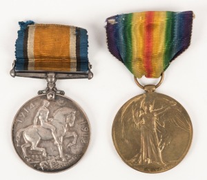 PAIR: 1914-18 British War Medal and 1919 Victory Medal, both named to 032646 PTE. P.H. WILLIAMS. A.O.C. (2).