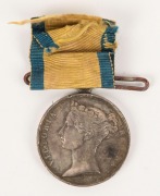 1854-55 BALTIC CAMPAIGN MEDAL, 36mm silver; lacking claw and ornate foliated swivel suspender and generally a bit knocked about. Instituted April 1856 for award to those who served with the Naval deployment to the Baltic during the Crimean War.  - 2