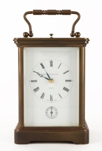 MATTHEW NORMAN vintage English carriage clock, 20th century, 17cm high overall