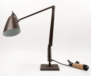PLANET LAMP in original brown metal finish, circa 1970, 80cm high