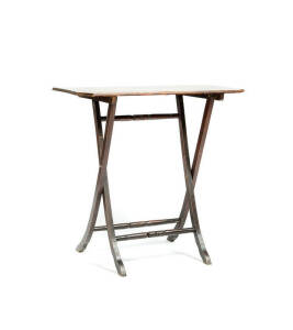 COACHING TABLE: English walnut early to mid 19th century. Height 73cm, width 76cm, depth 36cm
