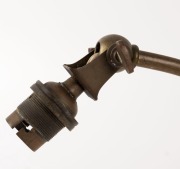 W.A.S. BENSON antique English brass desk lamp, circa 1900, 35cm long - 2